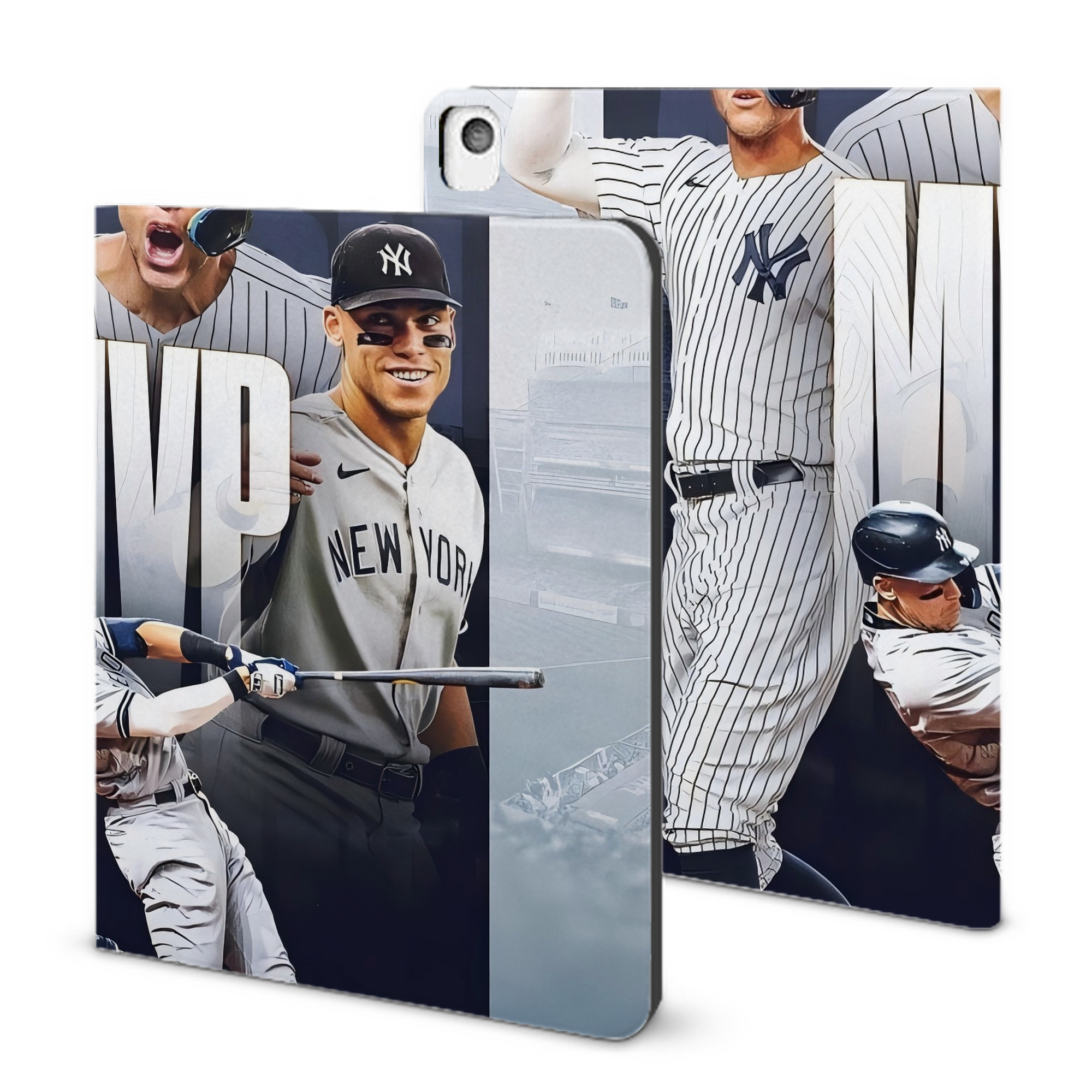 Aaron Judge MVP IPad Book-Style Case With Pencil Slot – Slim PU & TPU Cover – Full Protection, Precise Fit, Water & Scratch Resistant